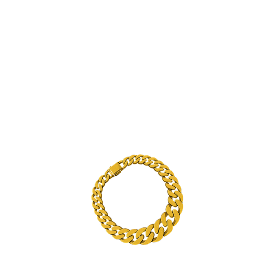 Accessory layer: a gold chain on a clear sheet